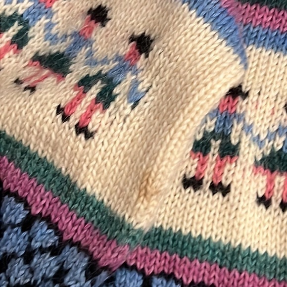 ⭐️ Hand Made in Ecuador 100% Alpaca Wool Cardigan XL - Picture 5 of 6